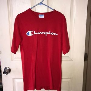 NWOT Red Champion Tee SIZE Medium